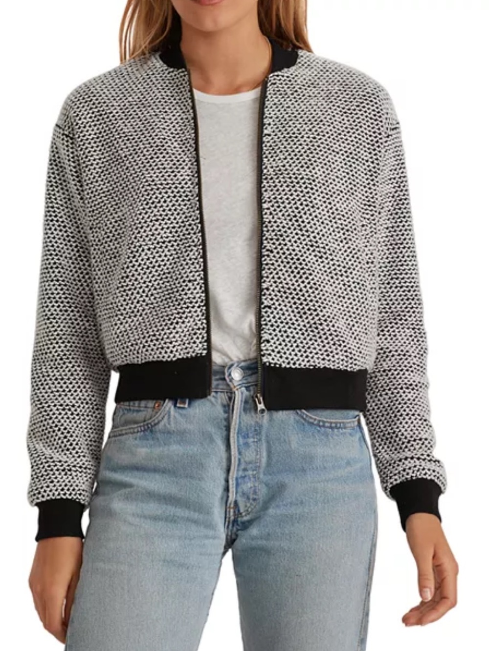 Marine Layer Birdseye Bomber Jacket